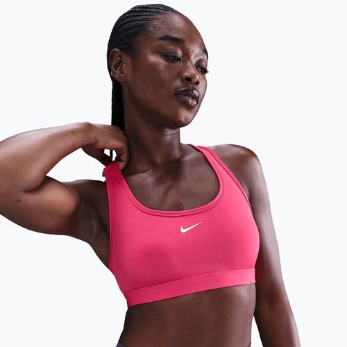 Sutien de antrenament Nike Swoosh Light Support rush pink/white