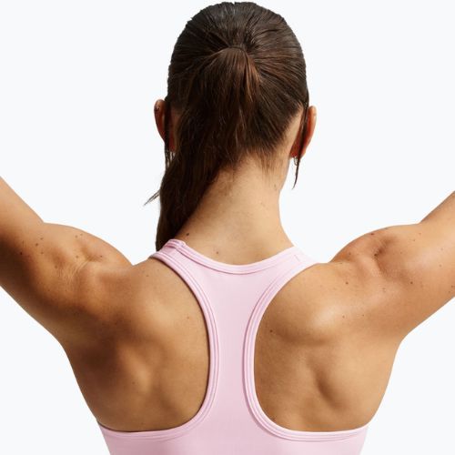 Sutien de antrenament Nike Swoosh Medium Support pink foam/stone mauve/white