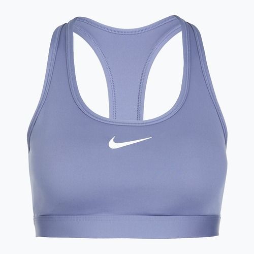 Sutien de antrenament Nike Swoosh Medium Support world indigo/white