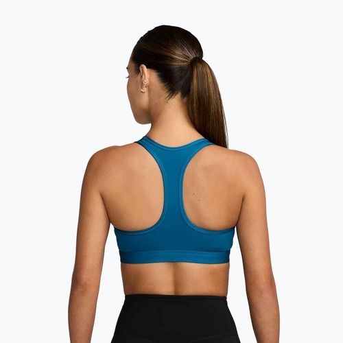 Sutien de antrenament Nike Swoosh Medium Support green abyss/white