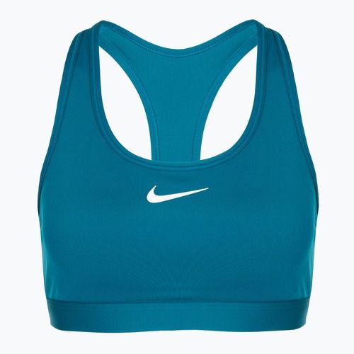 Sutien de antrenament Nike Swoosh Medium Support green abyss/white