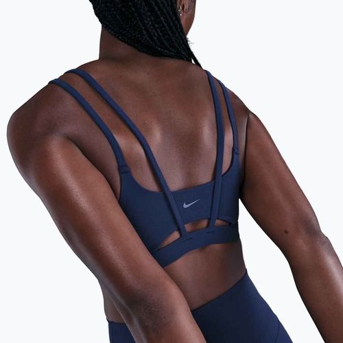 Sutien de antrenament Nike Zenvy Strappy midnight navy/white