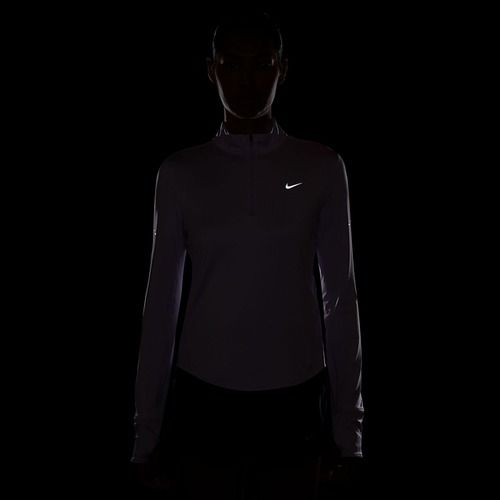 Longsleeve de alergare pentru femei Nike Swift Dri-Fit UV 1/4-Zip violet mist
