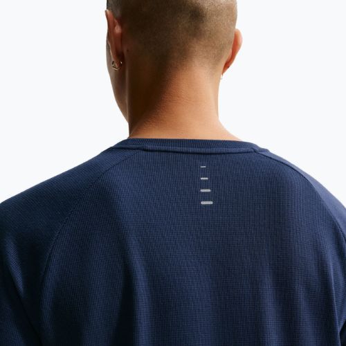 Longsleeve de alergare pentru bărbați Nike Stride Dri-Fit Waffle Crew midnight navy
