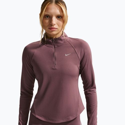 Bluză de alergare pentru femei Nike Tempo Swoosh Run Dri-Fit 1/4-Zip tattoo/white