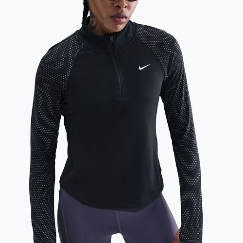 Longsleeve de alergare pentru femei Nike Tempo Flash Dri-Fit 1/4 Zip black