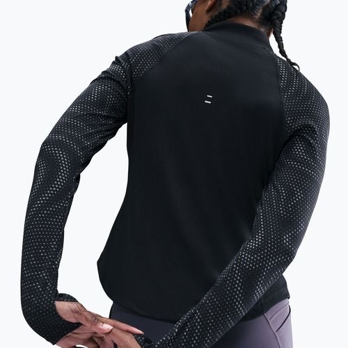 Longsleeve de alergare pentru femei Nike Tempo Flash Dri-Fit 1/4 Zip black