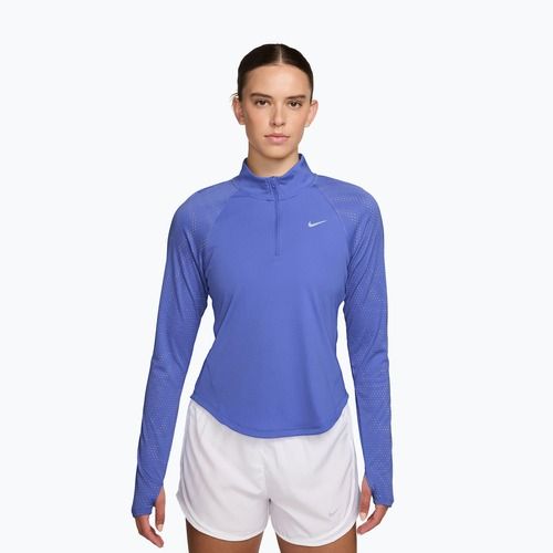 Longsleeve de alergare pentru femei Nike Tempo Flash Dri-Fit 1/4 Zip sapphire/black/white