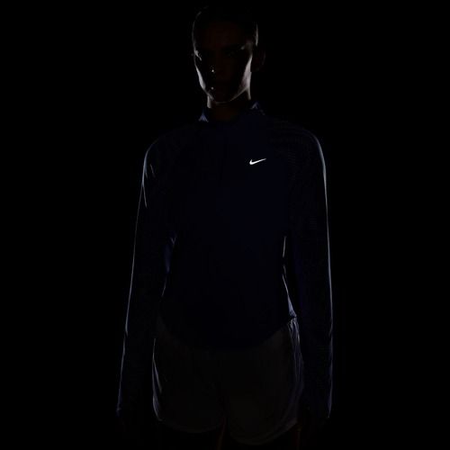 Longsleeve de alergare pentru femei Nike Tempo Flash Dri-Fit 1/4 Zip sapphire/black/white