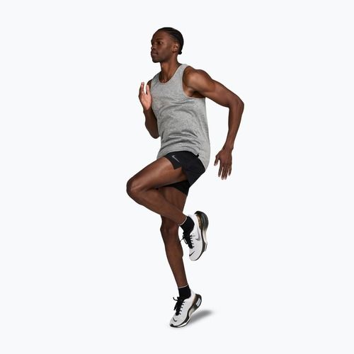 Tricou de alergare pentru bărbați Nike Stride Dri-Fit ADV smoke grey/heather