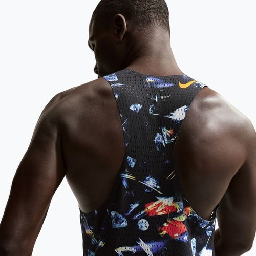 Tricou de alergare pentru bărbați Nike AeroSwift Dri-Fit ADV Singlet black/laser orange