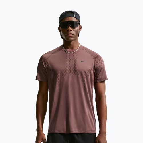 Tricou de alergare pentru bărbați Nike Stride Dri-Fit ADV tattoo/burgundy crush
