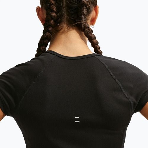 Tricou de alergare pentru femei Nike Swoosh Run Dri-Fit black/white/white