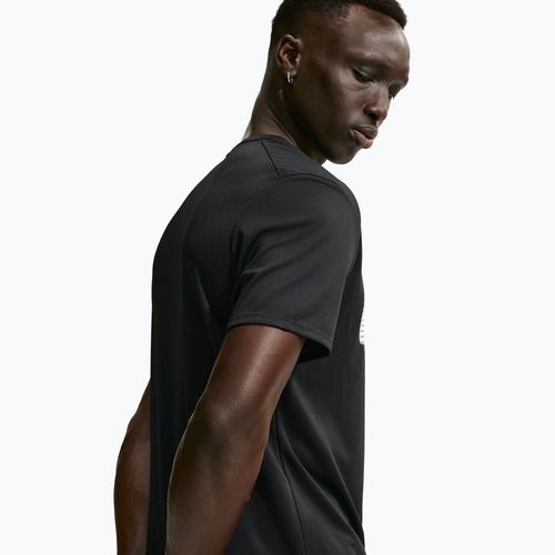 Tricou de alergare pentru bărbați Nike Miler Dri-Fit UV black/white