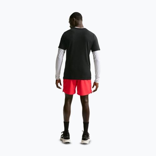 Tricou pentru bărbați Nike Dri-Fit Running black/team crimson