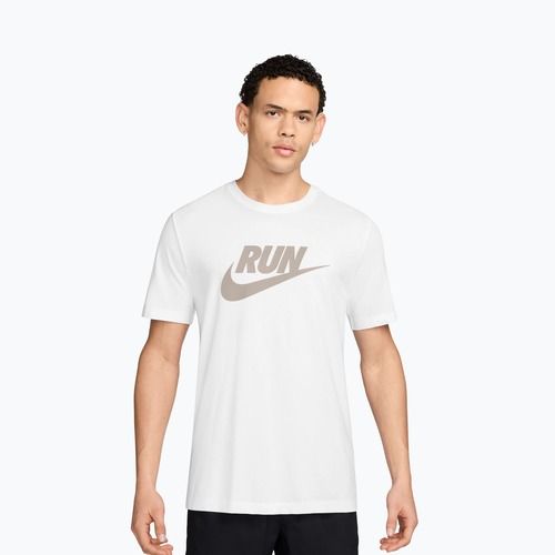 Tricou pentru bărbați Nike Dri-Fit Running White/Moon Particle