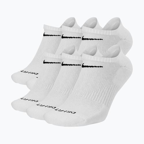 Șosete pentru bărbați Nike Everyday Plus Cushioned No Show 6 perechi white/black