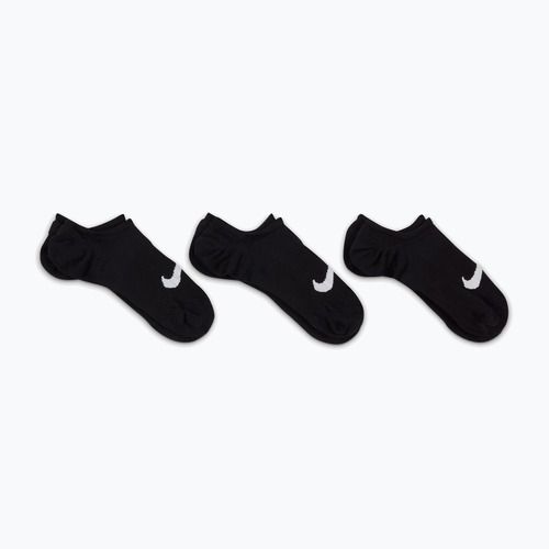 Șosete pentru femei Nike Everyday Plus Lightweight Footie 3 perechi black/white