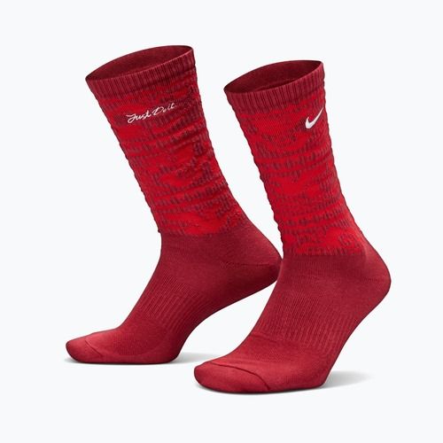 Șosete Nike Everyday Plus Cushioned Crew team crimson/metallic silver