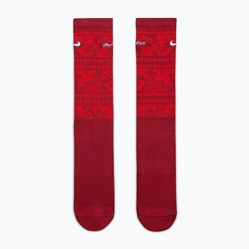 Șosete Nike Everyday Plus Cushioned Crew team crimson/metallic silver