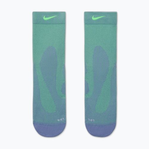Șosete Nike Running Lightweight Micro Crew iron purple/voltage green/voltage green