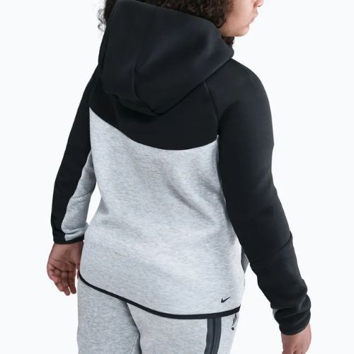 Bluză pentru copii Nike Sportswear Tech Fleece Full-Zip dark grey heather/black/black/black