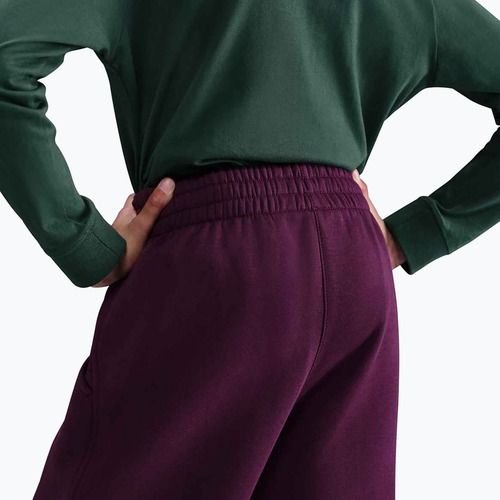 Pantaloni pentru copii Nike Sportswear Club Fleece burgundy/burgundy/white