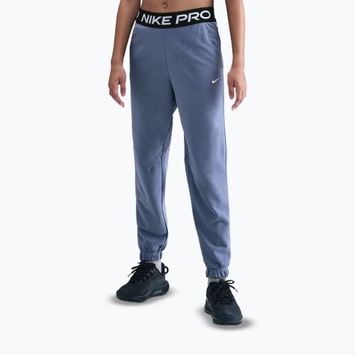 Pantaloni pentru copii Nike Pro Fleece Dri-Fit World Indigo/World Indigo/Black/White