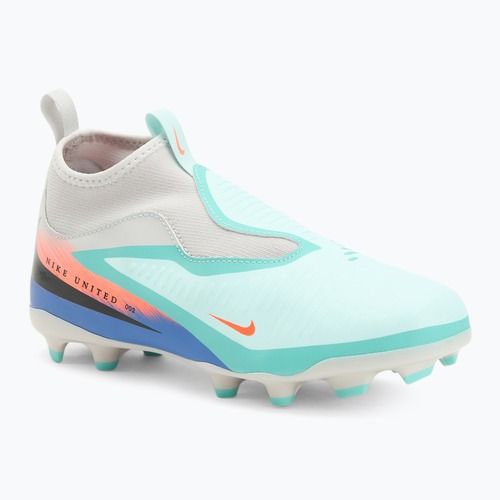 Încălțăminte de fotbal pentru copii Nike United Phantom 6 High Academy Jr FG/MG pistachio frost/hyper orange