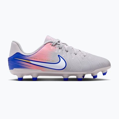 Încălțăminte de fotbal pentru copii Nike United Tiempo Legend 10 Academy Jr FG/MG vast grey/racer blue