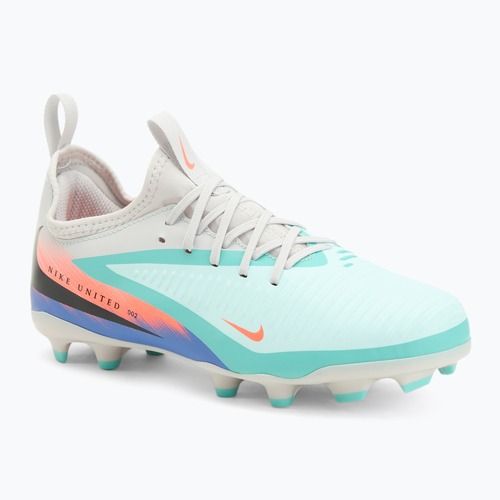 Încălțăminte de fotbal pentru bărbați Nike United Phantom 6 Low Academy Jr FG/MG pistachio frost/hyper orange