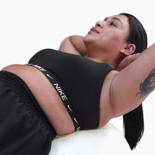 Sutien de antrenament Nike Indy Light Support mărimi mari black/black/white