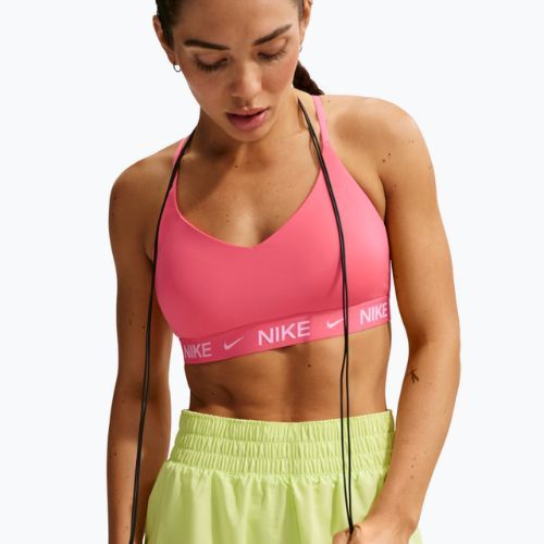 Sutien de antrenament Nike Dri-Fit Indy Light Support sea coral/sea coral/white