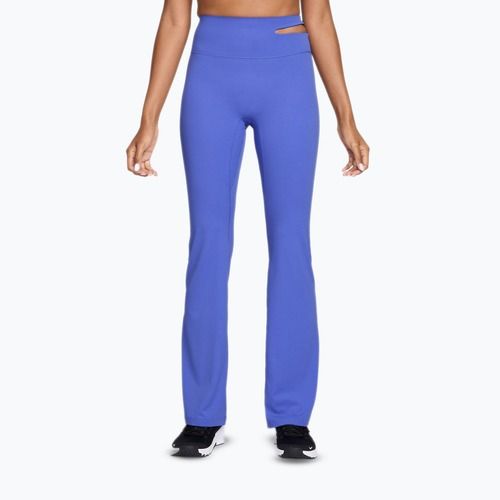 Pantaloni de antrenament pentru femei Nike Zenvy High-Waisted Flared sapphire/white