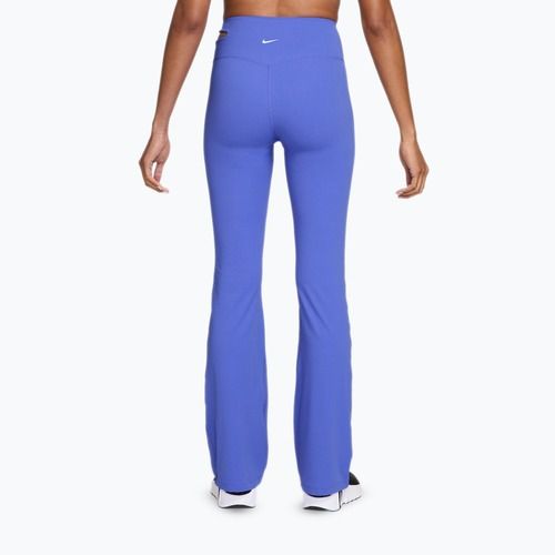 Pantaloni de antrenament pentru femei Nike Zenvy High-Waisted Flared sapphire/white