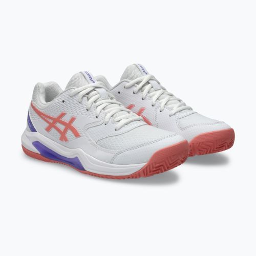 Încălțăminte de padel pentru femei ASICS Gel-Dedicate 8 Padel W white/guava
