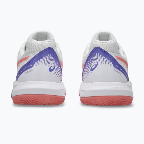 Încălțăminte de padel pentru femei ASICS Gel-Dedicate 8 Padel W white/guava