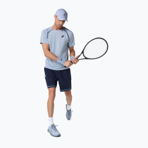 Tricou de tenis pentru bărbați ASICS Match grey/blue