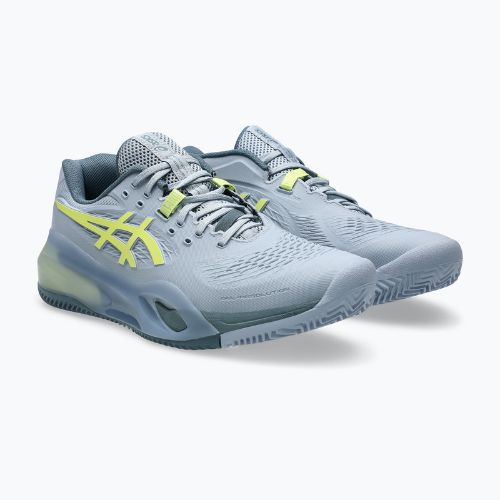 Încălțăminte de tenis pentru bărbați ASICS Gel-Resolution X Clay grey blue/pistachio
