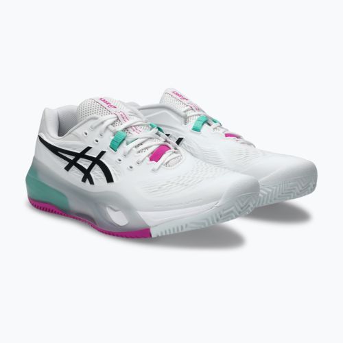 Încălțăminte de tenis pentru bărbați ASICS Gel-Resolution X Clay white/aurora green