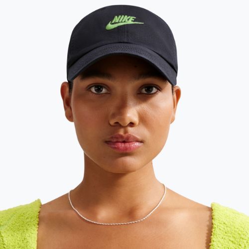 Șapcă Nike Club Unstructured Futura Wash black/mean green