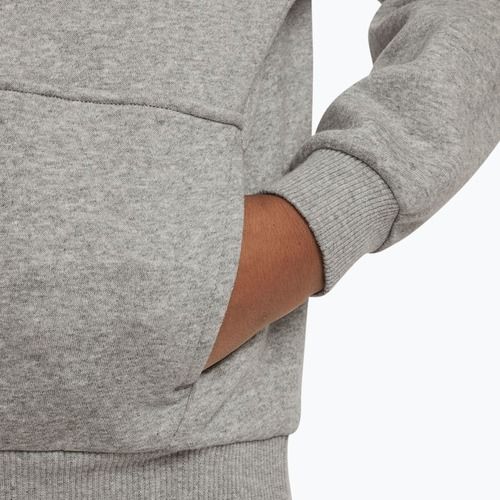 Bluză pentru copii Nike Club Fleece Hoodie dark grey heather/white
