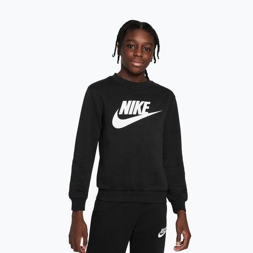 Bluză pentru copii Nike Sportswear Club Fleece Comet Black/White