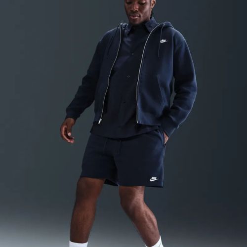 Pantaloni scurți pentru bărbați Nike Club French Terry Flow obsidian/obsidian/white