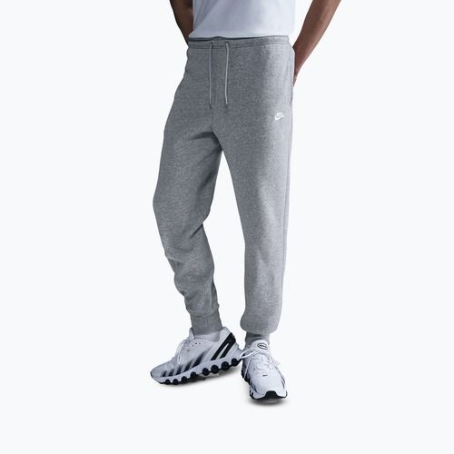 Pantaloni pentru bărbați Nike Club Jogger dark grey heather/light smoke grey/white