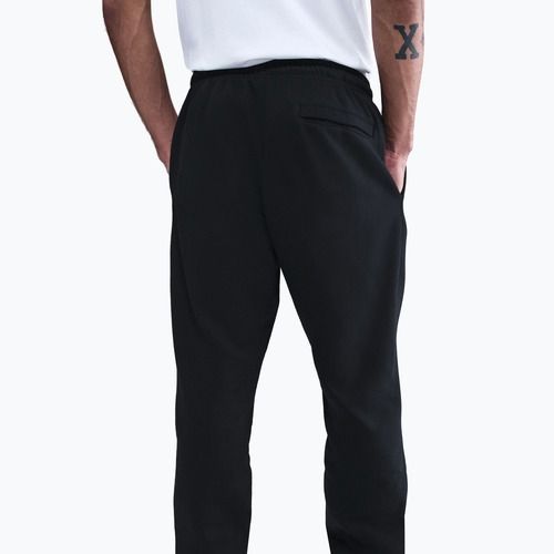Pantaloni pentru bărbați Nike Club Cuffed Brushed black/black/white