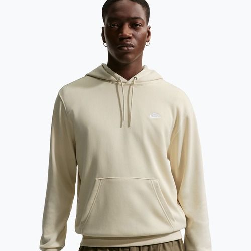 Bluză pentru bărbați Nike Club French Terry Pullover Hoodie light khaki/light khaki/white
