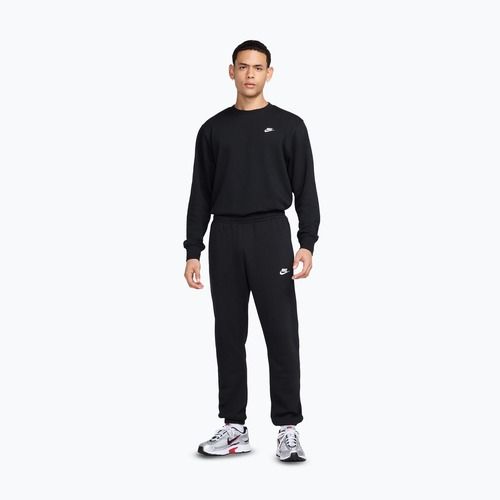 Bluză pentru bărbați Nike Club French Terry Crew Black/White