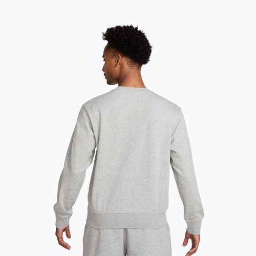 Bluză pentru bărbați Nike Club French Terry Crew dark grey heather/white