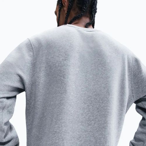 Bluză pentru bărbați Nike Sportswear Club Graphic Fleece Crew dark grey heather/white